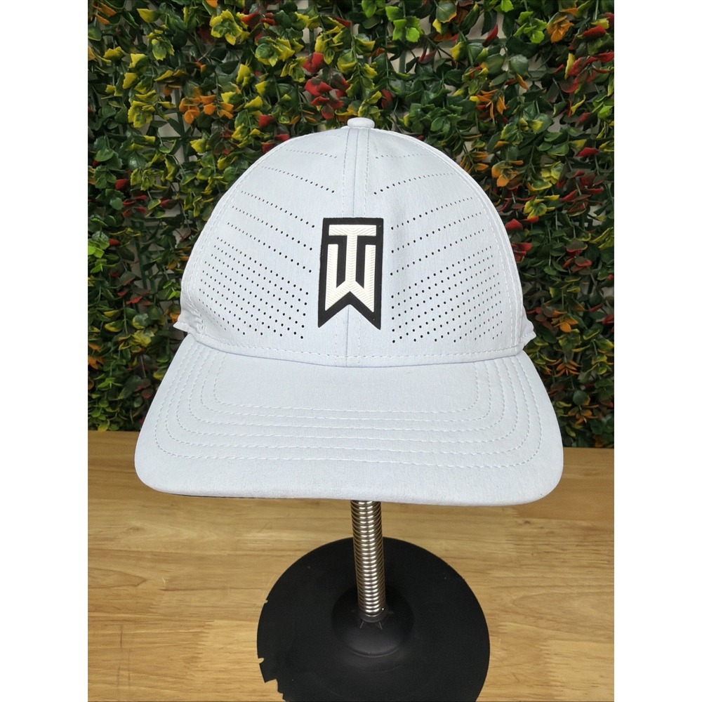 Nike TW Tiger Woods Hat Cap AeroBill Heritage 86 Golf BV1072 Silver‎ Gray M/L